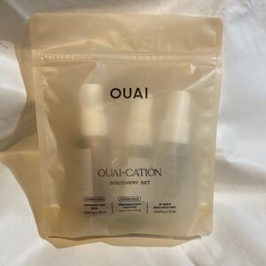 OUAI Travel Set in Cream Packaging